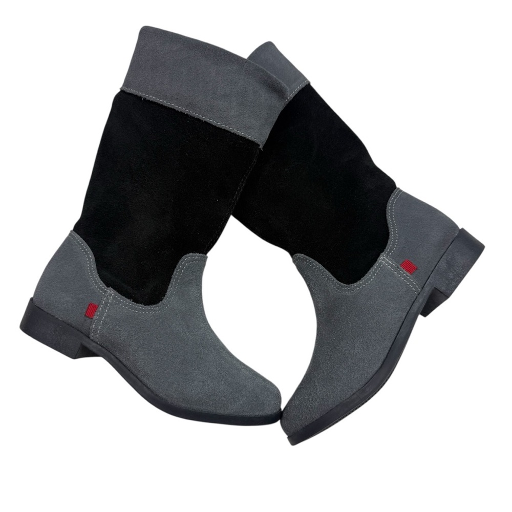 Stylish Kids' Gray leather boots